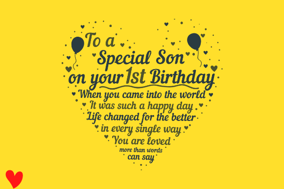 1st Birthday Baby Heart Plaque Son SVG Review