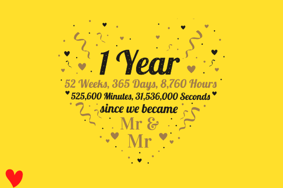 First Anniversary Love Couple Gift Embroidery Review