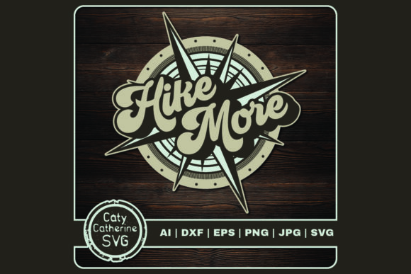 Hike More Hiking Quote with Compass Review