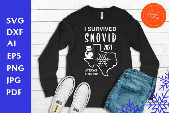 I Survived Snovid 2021 Quote Texas Embroidery Review
