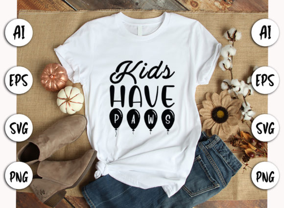 Kids Have Paws - SVG Dog Quote Review