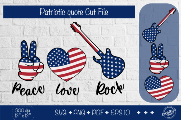 Patriotic SVG Quotes, Heart Flag Svg