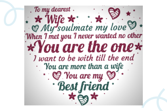 Review: RELATIONSHIP GIFT for WIFE HEART Embroidery Design