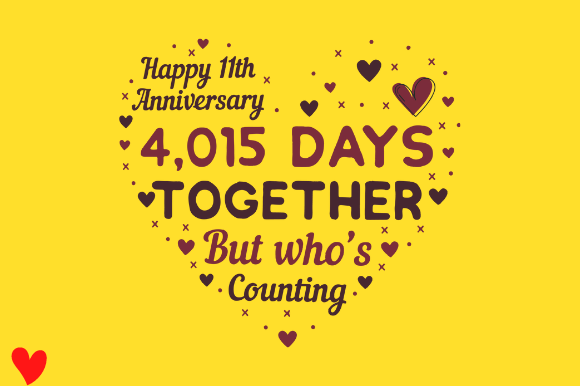 Reviewing CELEBRATE 11TH WEDDING ANNIVERSARY