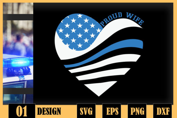 Thin Blue Line Heart Wife Police Proud Review