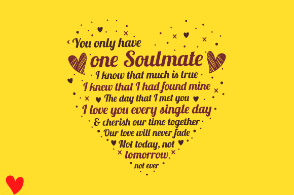 VALENTINES DAY ANNIVERSARY SOULMATE SVG