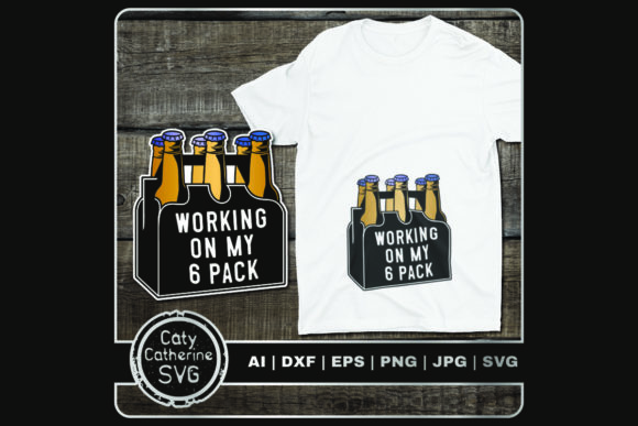 Working on My 6 Pack Funny Workout Beer